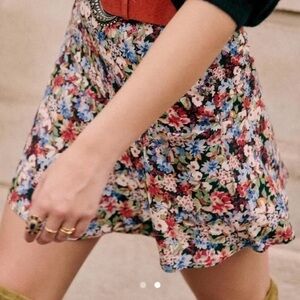 Sezane Nour Fall is Blooming Mini Skirt